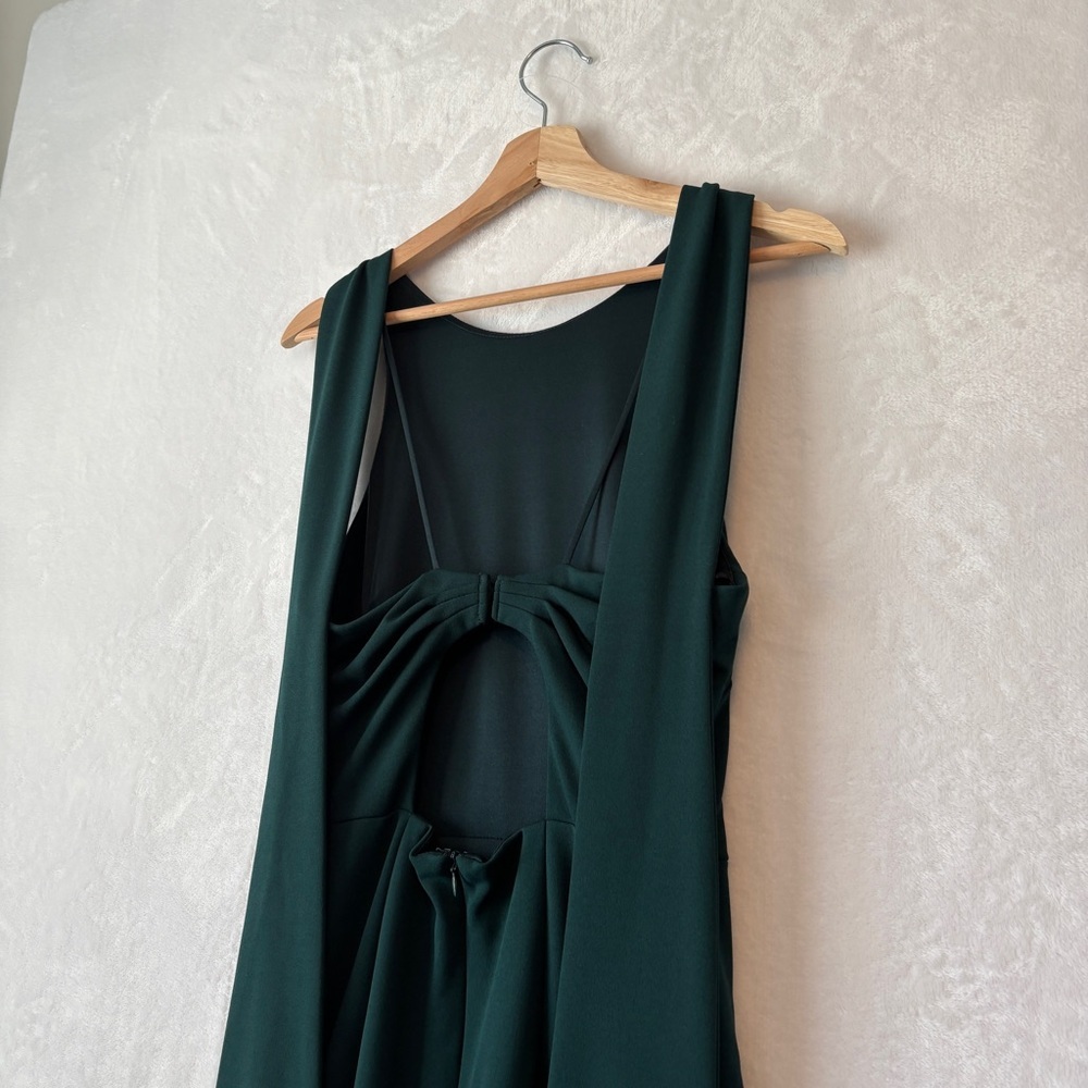 BHLDN green London Crepe Dress 4 - Picture 9 of 15
